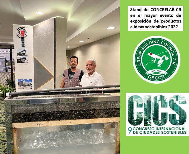 Stand de CONCRELAB-CR en el Congreso Internacional Ciudades Sostenibles 2022
