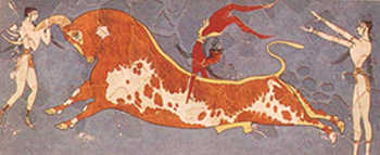 Toro en Palacio Cnosos, Creta